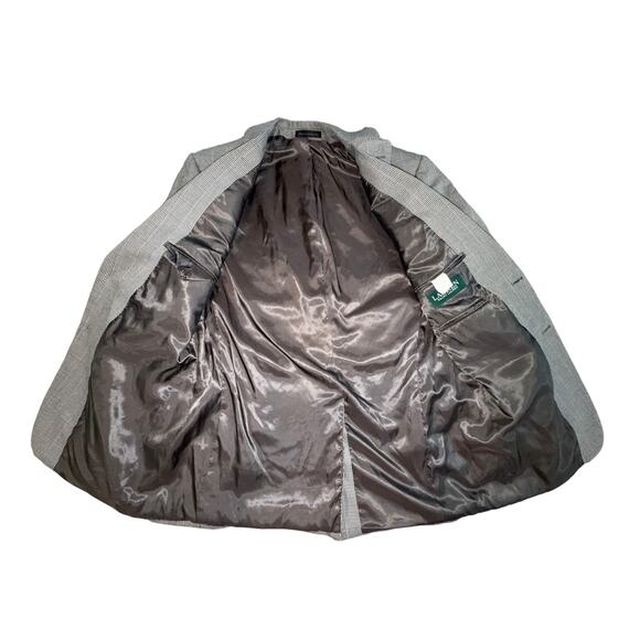 Lauren Ralph Lauren Houndstooth 2 Button Blazer Sport Coat Suit Jacket 40R - Picture 3 of 8